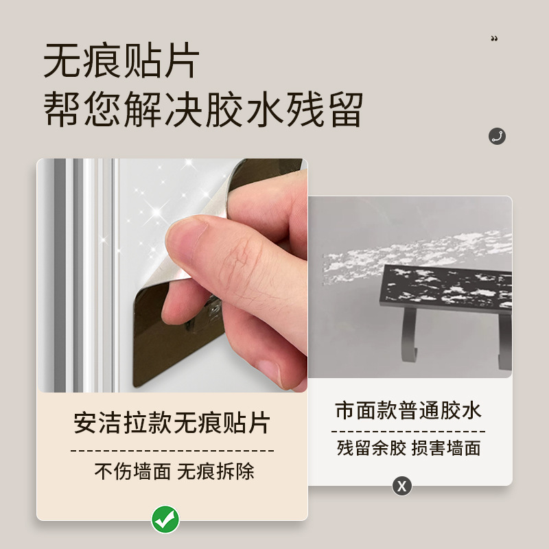 門後掛鈎壁掛掛衣架免打孔廚房浴室收納衣服掛架排鈎無痕貼安裝