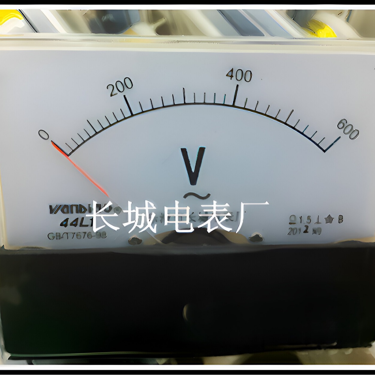 乐清市长城电表厂 44L1 600V 交流指针电压表 100*80