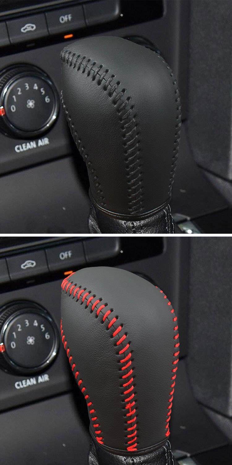Suitable for Volkswagen Sagitar gear shift cover, genuine leather for Lavida, Magotan, CC, Passat, POLO, Tiguan, Golf