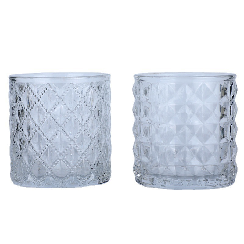 Taza de vidrio transparente simple taza de banana decoración romántica para el hogar taza vacía de patrón sala de estar dormitorio banana mesa de taza