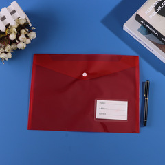 A4 folder with hook-type office sticker organizer set, stationery bag, pen case, file bag, student transparent document bag