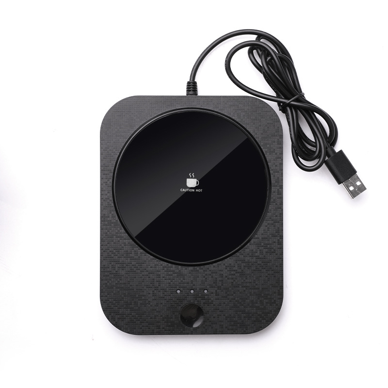 Ventas directas de fábrica caliente blanco temperatura constante posavasos 55 grados pantalla digital inteligente táctil calefacción almohadilla de aislamiento invierno regalo transfronterizo