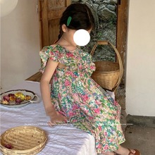 女童连衣裙2024子爱儿童夏季新款1151女童韩版中童双层飞边连衣裙