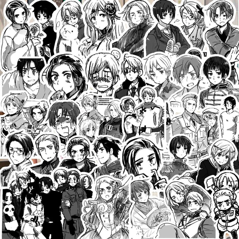 223 Black Thalia Stickers Black and White Day Surrounding Wang Yao Arthur Francis Decorate Hand Accounts