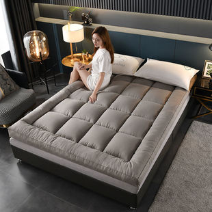 Thickened 10cm Feather Silk Cotton Mattress Foldableable 1.5m 1.8m Single and Double Student Dormitory Soft Mattress Quilt