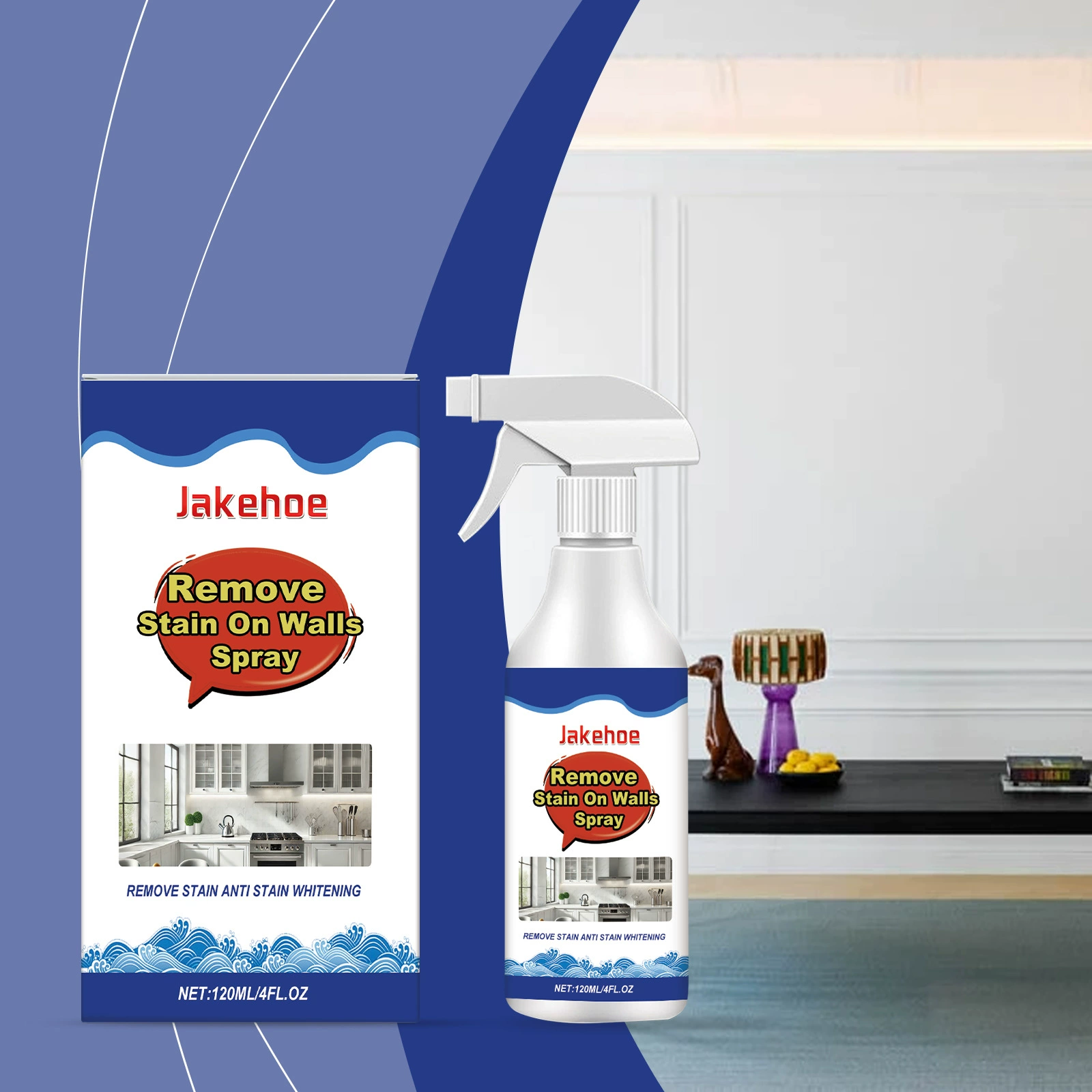 Jakehoe Средство для удаления плесени Средство для ванной комнаты Спальня Очистка стен Пятна плесени Чистые чистящие средства для стен