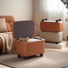 無垢材のスツール、家庭用収納スツール、収納ボックス、スツール、ソファスツール、玄関靴交換スツール、小型ベンチ