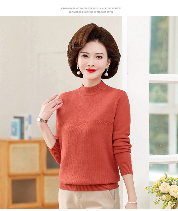 E5869 640K ÁO LEN NỮ TAIRYA ÁO LEN MÙA XUÂN THU ĐÔNG TRUNG NIÊN DÀY ẤM THỜI TRANG NỮ G02 SẢN PHẨM MỚI