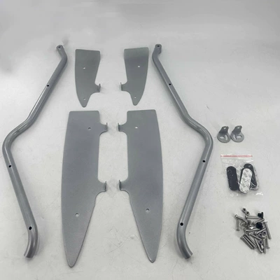 Suitable for Gwangyang Rowing 400 Motorcycle bumper - silver-taiwanese-model-export-quality-thickened-set