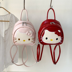 超火可爱kitty双肩包2025新款时尚夏季百搭PU背包出游旅行小书包