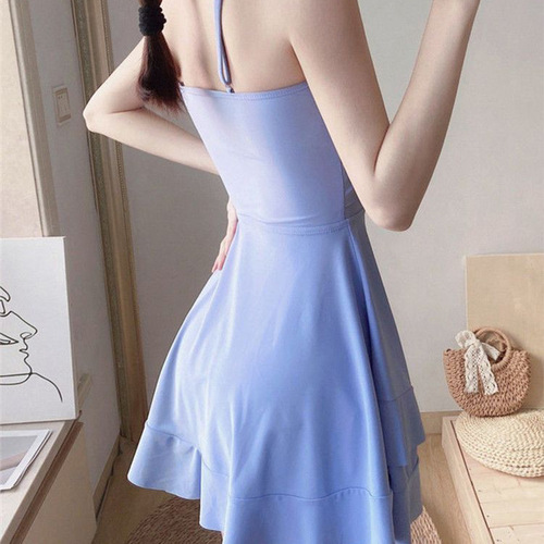 Swimwear new style split three-piece skirt holiday cover belly slimming push-up blouse independent bottoms conservative swimsuit for women