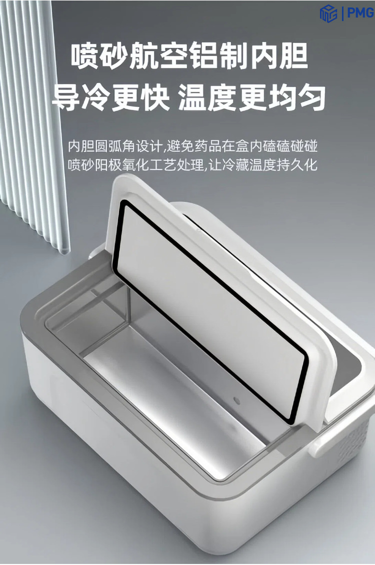 Pmg Portable Medicine Refrigeration Box Insulin Refrigeration Box Growth Hormone 2-8 ℃ Refrigerated Mini Fridge