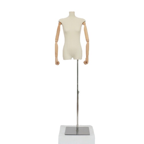 Slimming Flat Body Clothing Store Model Props Female Dummy Stand Window Display Small Flat Chest Human Half Body Model Display Rack 