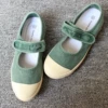 Washed dark green belt