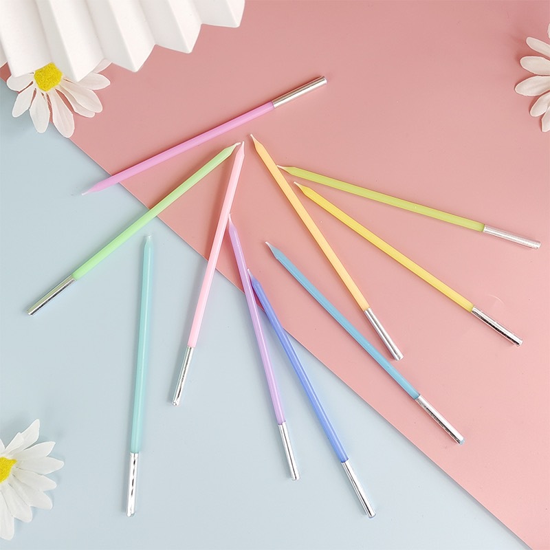 Paraffin Material Birthday Basic Pastoral Rainbow Paraffin Party Festival Candle