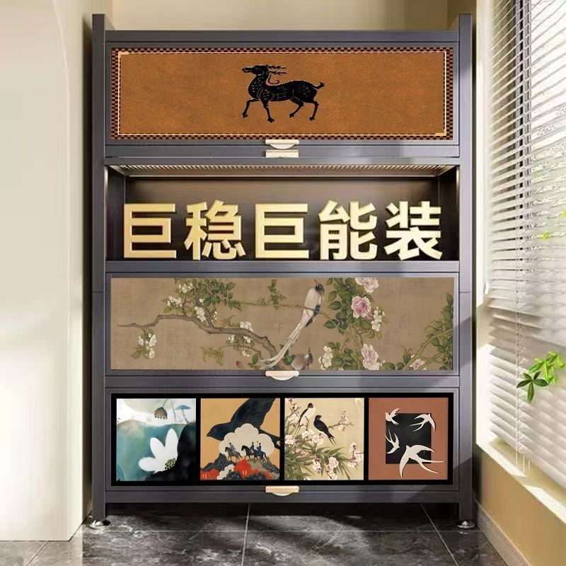In-Stock Fast Delivery New Model Sideboard Cabinet with Vintage Style, Thickened Wall-Mounted Integrated Storage Cabinet, Household Stainless Steel Kitchen Cabinet