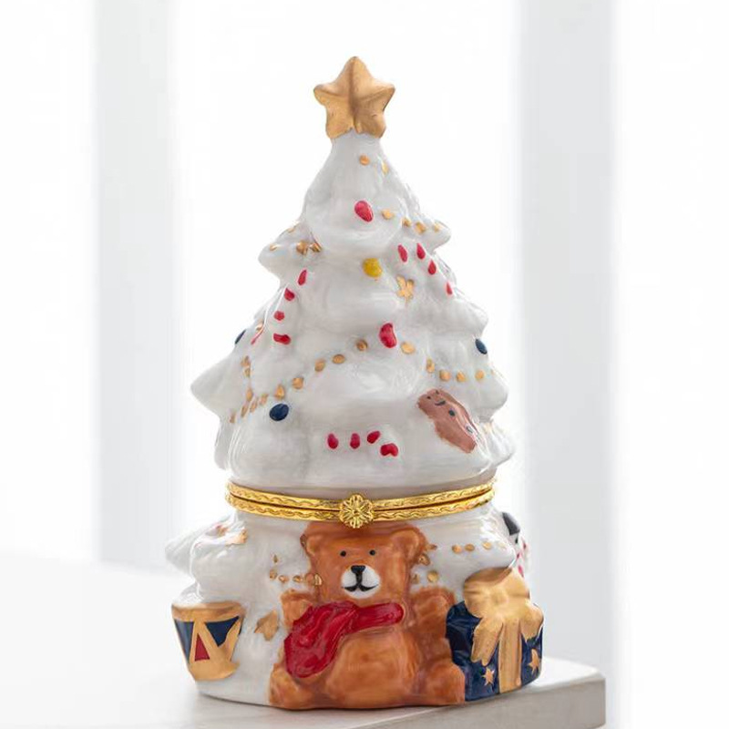 Jewelry Box - White Christmas Tree
