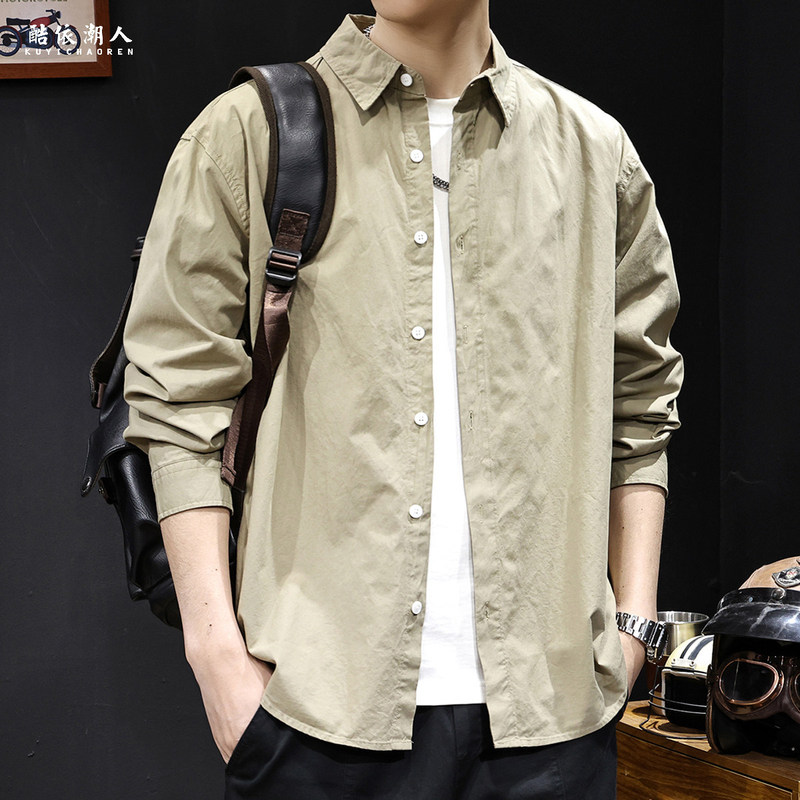 Spring 2026 New Men's Long-Sleeve Casual Shirt, Pure Cotton, Trendy, Versatile, High-End Feel, Large Size, Suitable for Spring and Autumn Spring 2026 New Men's Long-Sleeve Casual Shirt, Pure Cotton, Trendy, Versatile, High-End Feel, Large Size, Suitable for Spring and Autumn