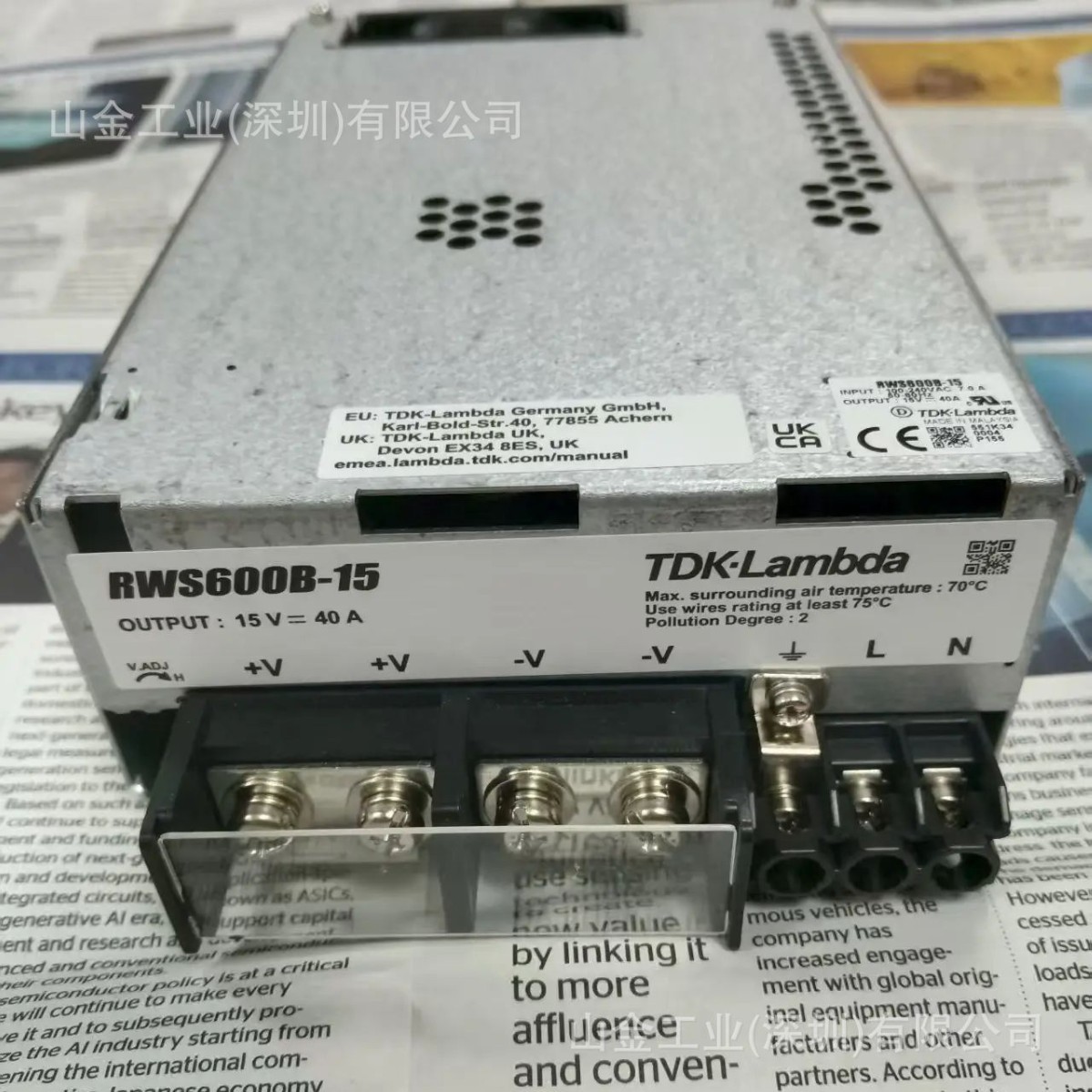 日本TDK LAMBDA电源 RWS600B-15 全新