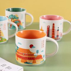都市の人気の観光スポット ギフトマグカップ 業者 スーパー品質のウォーターカップ ビジネスギフトカップ 都市特徴のカップ