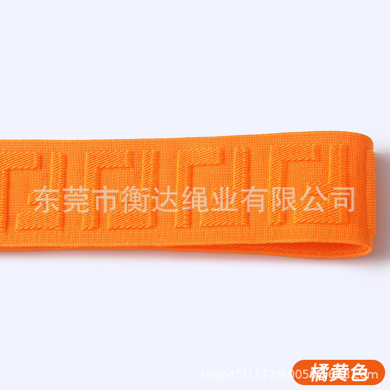 Inventario de 4cm computadora jacquard elástico poliéster letras inglesas artesanía de relieve calzoncillos cintura elástica de color