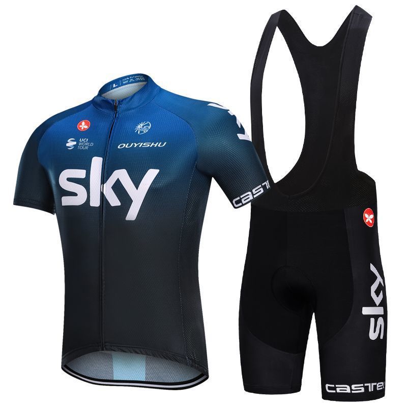 Nueva ropa de ciclismo, traje de manga corta, ropa de ciclismo de carretera de verano para hombres, ropa de coche de montaña transpirable de secado rápido, delgado al por mayor