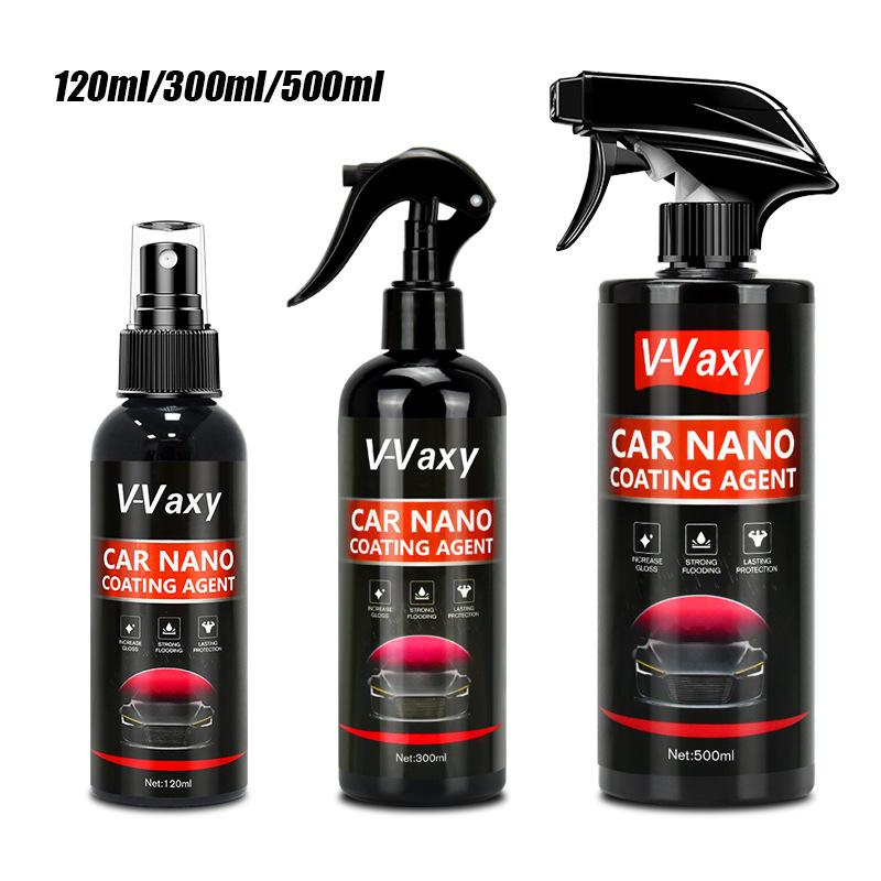 Coche agente de recubrimiento coche recubrimiento nano spray recubrimiento coche pintura cristal chapado mano spray recubrimiento cera todo inglés