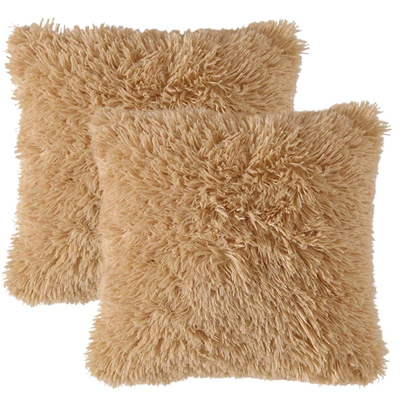 Amazon Sea Velvet Двусторонний однотонный домашний чехол для дивана Подушка Современная наволочка Плюшевая подушка