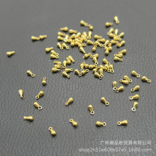 ��ɫ18k���~����Сˮ�ΰ׽��yɫ��β朵����쉋���diy������l