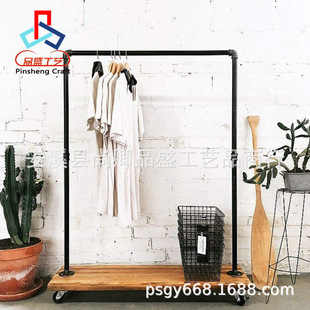 Clothing Store Shelf Silver Clothing Store Display Rack Wall-mounted Clothing Rack Floor-mounted Hanger Side-mounted Display Rack