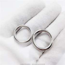14mm&16mm闭口合金环扣 不锈钢无缝圆圈 服饰配件铁环压铸精品