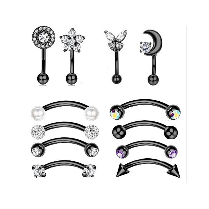 16G labret stud size and finish detail