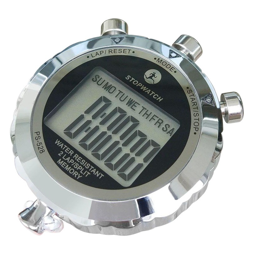 Supply wear-resistant metal stopwatch PS-528, metal shell stopwatch factory direct sales