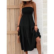 R 27436 Elegant Backs Slit Dress ��������ȹ ŷ������羳