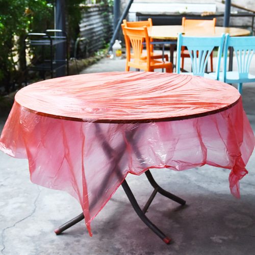 Disposable tablecloth thickened plastic square tablecloth hotel restaurant restaurant table wedding banquet disposable tablecloth