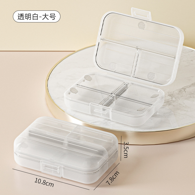 Turismo simple viento joyas portátiles pequeñas cajas de almacenamiento de anillos, pendientes de collar, pendientes de joyería, cajas de almacenamiento divididas