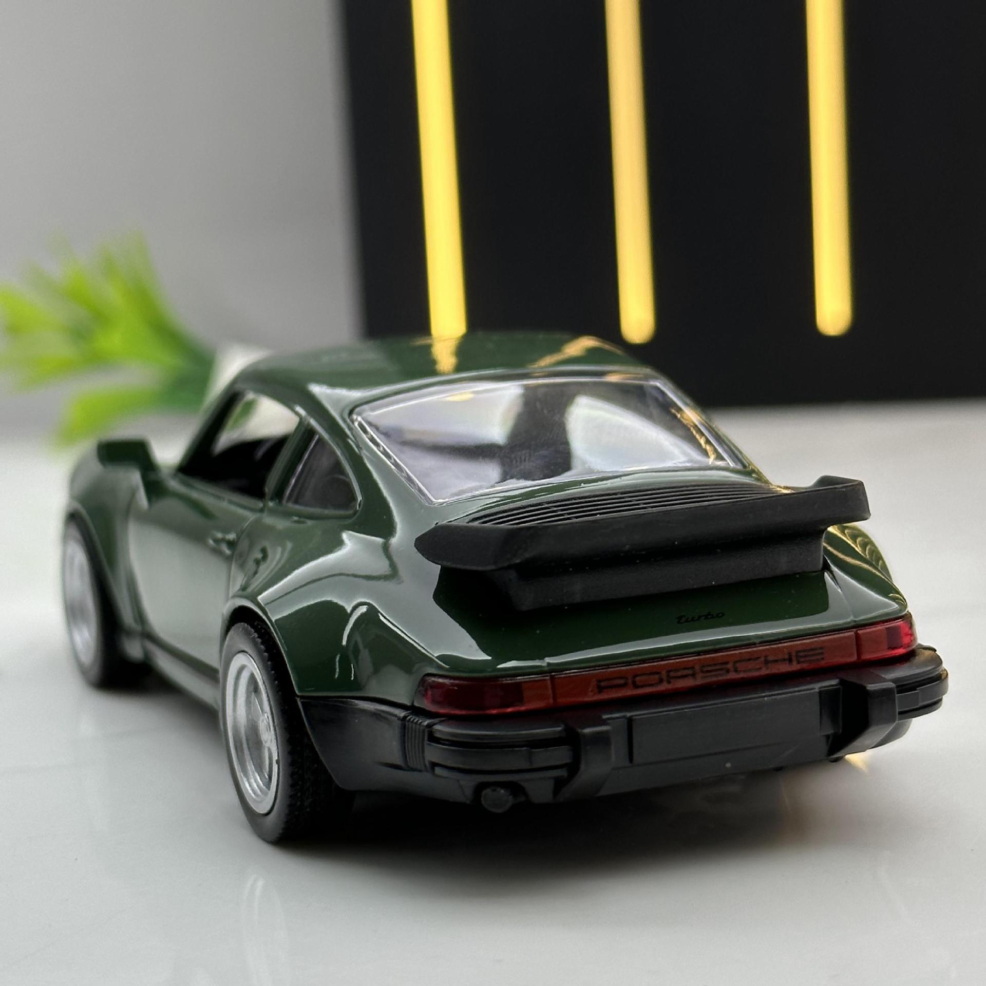 Marco Polo aleación 1:36 Porsche 911Turbo modelo de coche retro Tire hacia atrás silenciosa luz juego coche modelo adornos