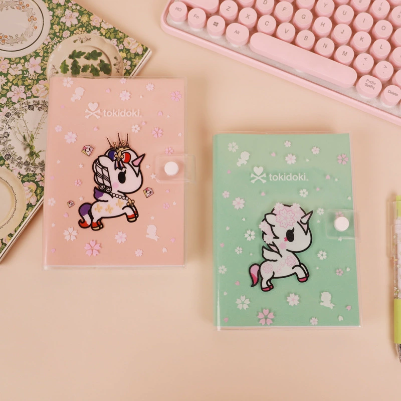 Qingyifang Tokidoki pink series EVA snap rubber sleeve 36K cartoon thickened notebook notepad