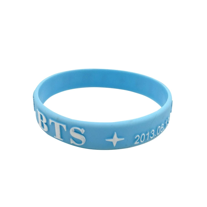 Поставка корейской группы BTS выпуклая силиконовая Bracelet, молодежная группа выпуклая шелк принт резиновая наручная лента рука кольцо