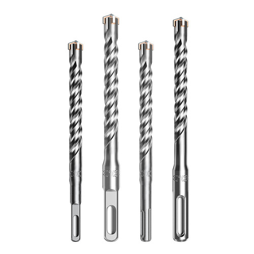 Delixi impact drill square handle four-pit alloy electric hammer drill cross concrete cement wall drill bit wholesale