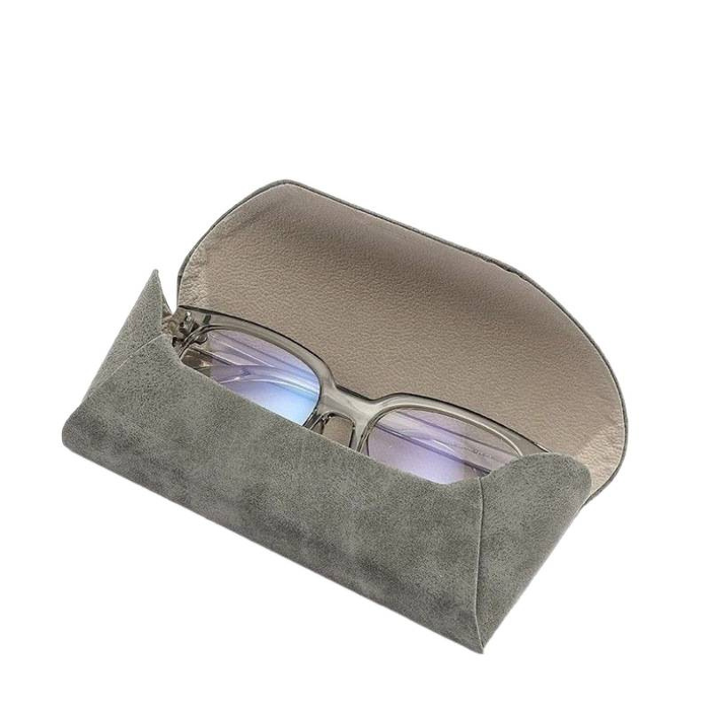 Caja de gafas de absorción magnética de ovejas de alto nivel de sentido de moda para hombres y mujeres gafas de sol miopía caja de almacenamiento simple al por mayor