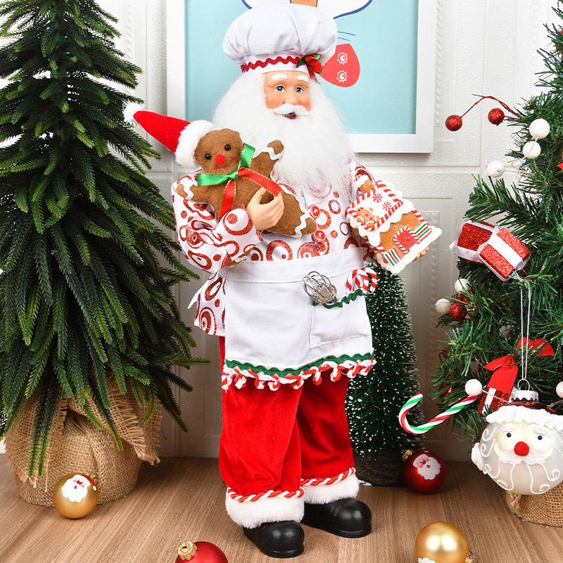 Decoración de Navidad Papá Noel abuela decoración para el hogar decoración de ventanas del centro comercial decoración de Papá Noel