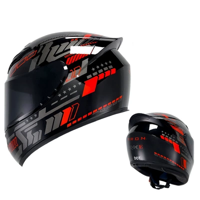 Motorcycle Safety Supplies — Aliexpress Cycling Helmet, Dropshipping - qk111-red-pulse-with-black-mirror-foreign-trade-version-s
