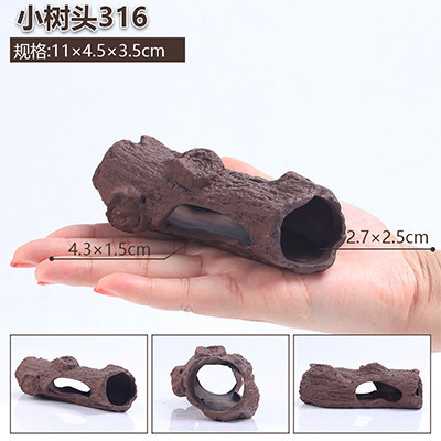 Cueva de reptiles Tanque de pargo de acuario Tanque de barro Acuario de forma especial Paisaje de cueva de piedra Cichlididae Decoración de pecera Casa de refugio