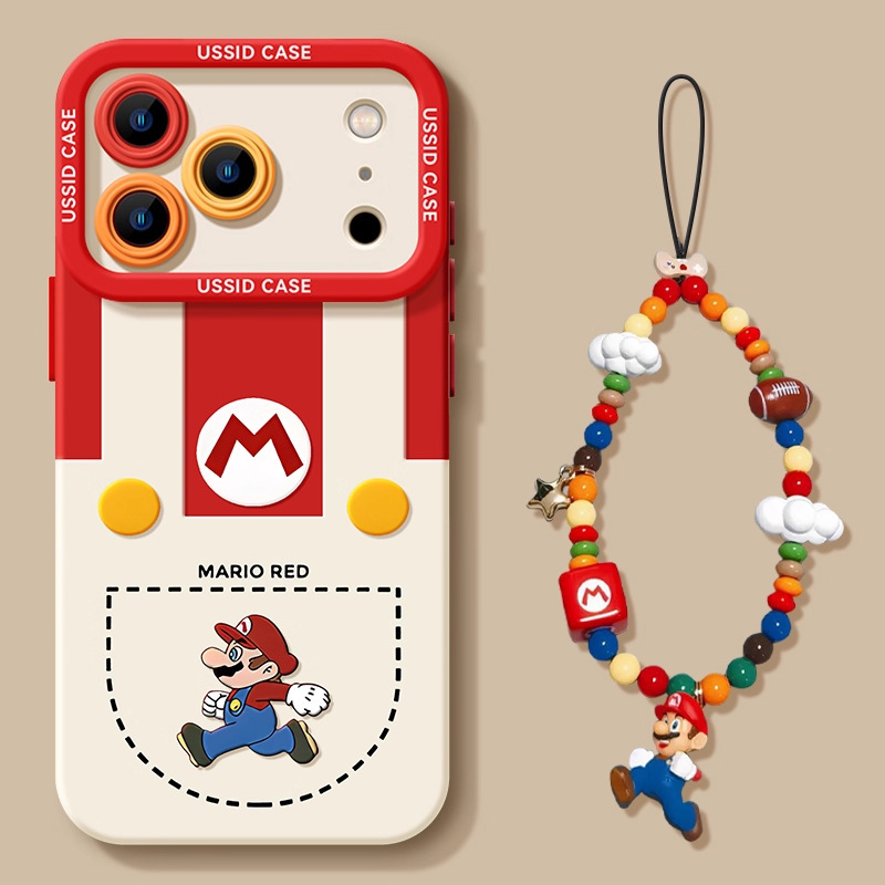 Suitable for Apple 17Promax Mobile Phone Case Iphone16 Mario 15Pro1413 Protective Cover Anti-Fingerprint