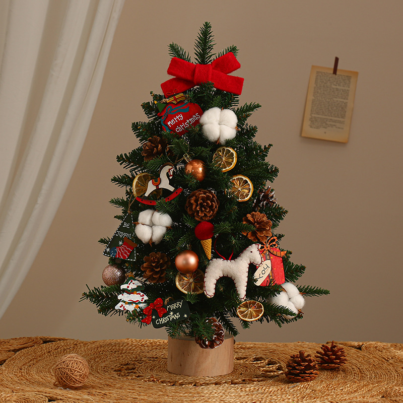 Shengyuan nuevo set de árbol de Navidad de escritorio DIY decoración de ventanas de decoración de Navidad diseño de ventanas