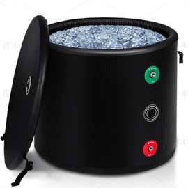 源头工厂拉丝充气冰浴浴桶浴缸充气冰浴缸成人折叠泡澡桶冷疗康复