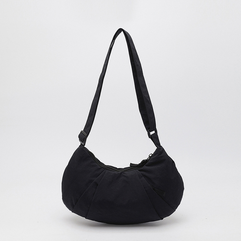 Bolso de mujer Waffle Nylon bolso de medio mes bolsa casual de moda versátil gran capacidad de hombro mochila bolso de bolsas image 19