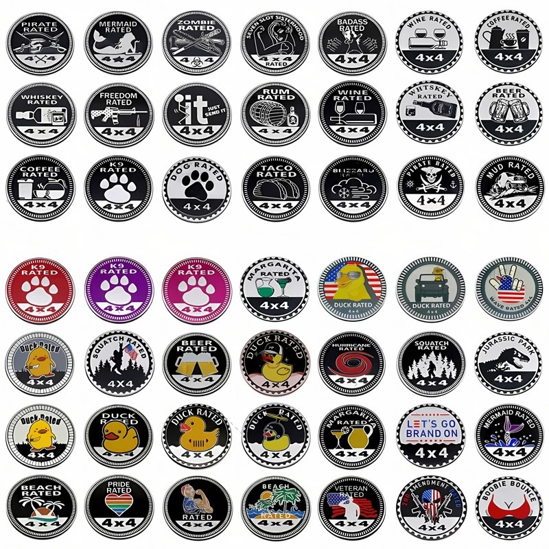 Suitable for Jeep off-road 4X4 RATED metal car label Wrangler…