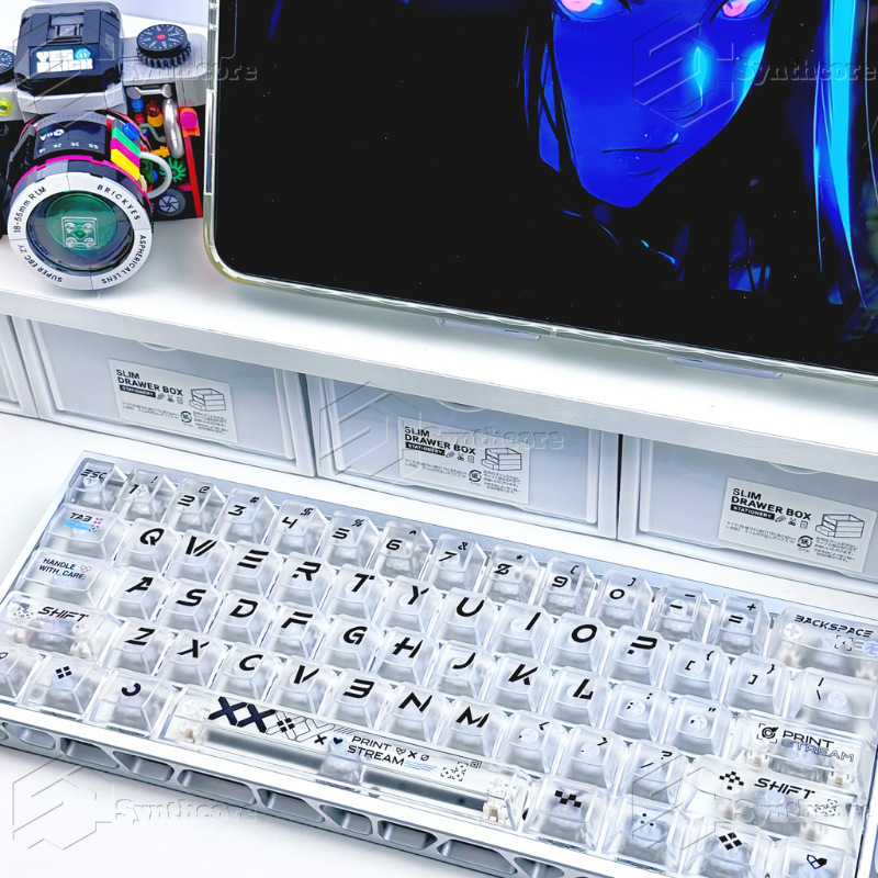 Printed Keycap Set Pc Material Fog Transparent Supports Wooting Ez63Made68 Hero68Nd63 Night Demon